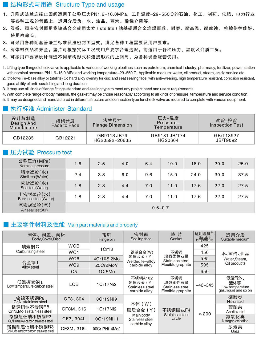 旋啟式止回閥